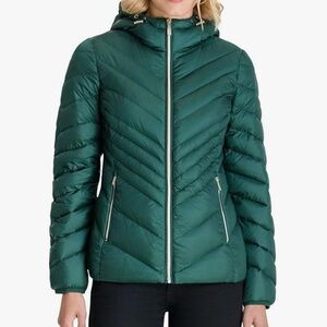 Michael Kors Emerald Green Puffer Jacket